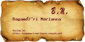 Bagaméri Marianna névjegykártya